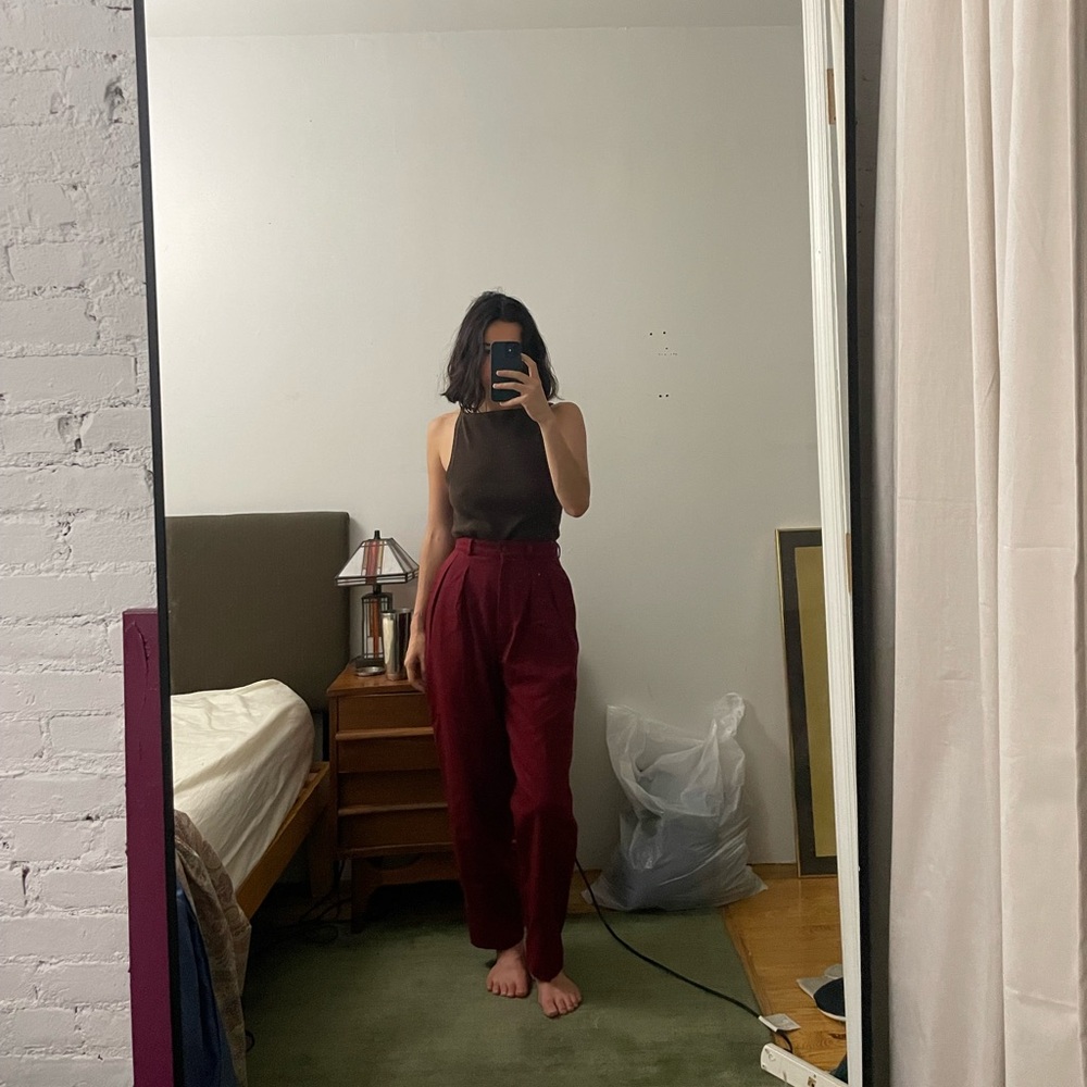 Kenzo Vintage Red Trousers